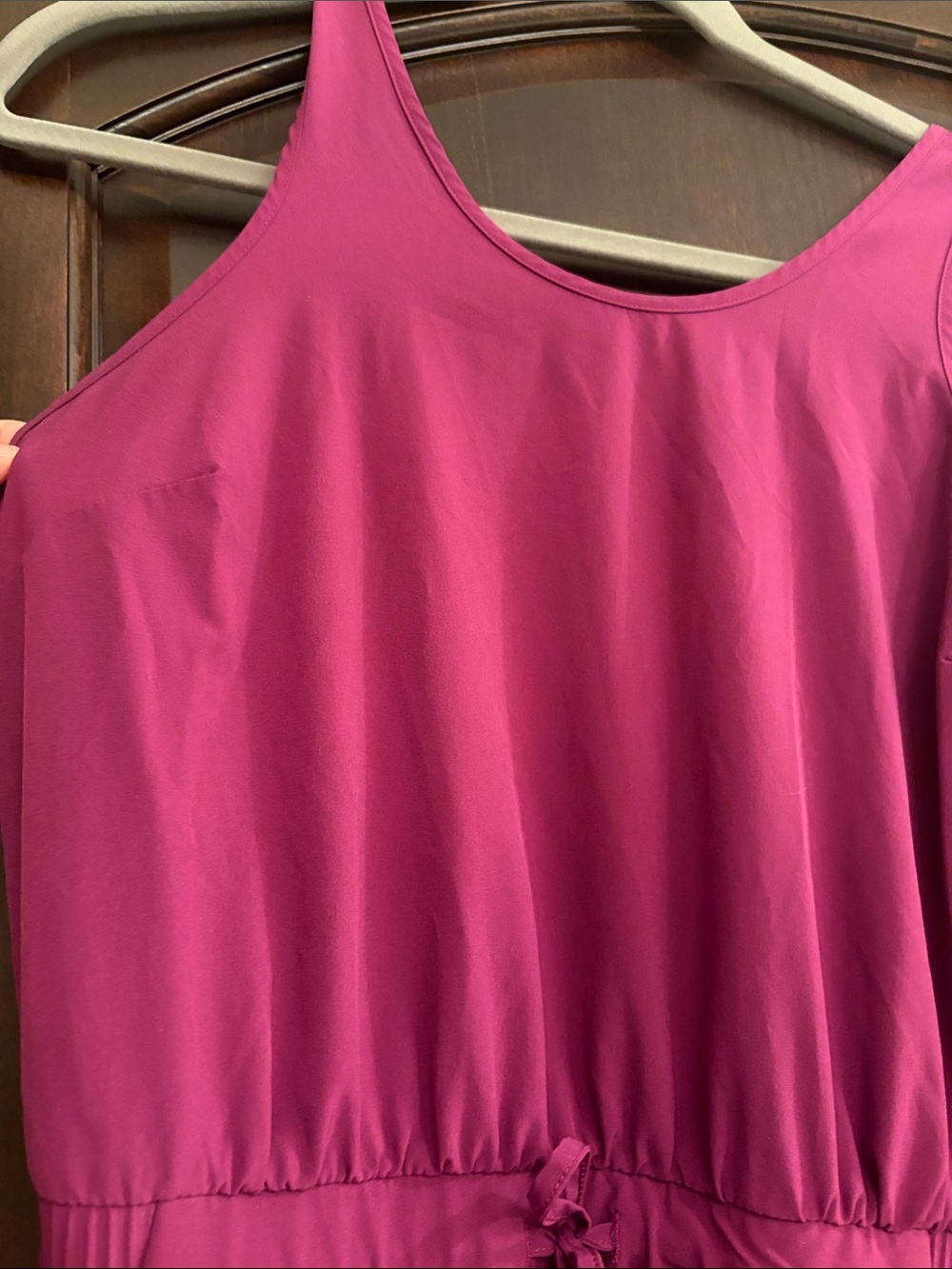 all in motion Fuchsia Pink Sleeveless Drawstring Mini Dress - Picture 5 of 5